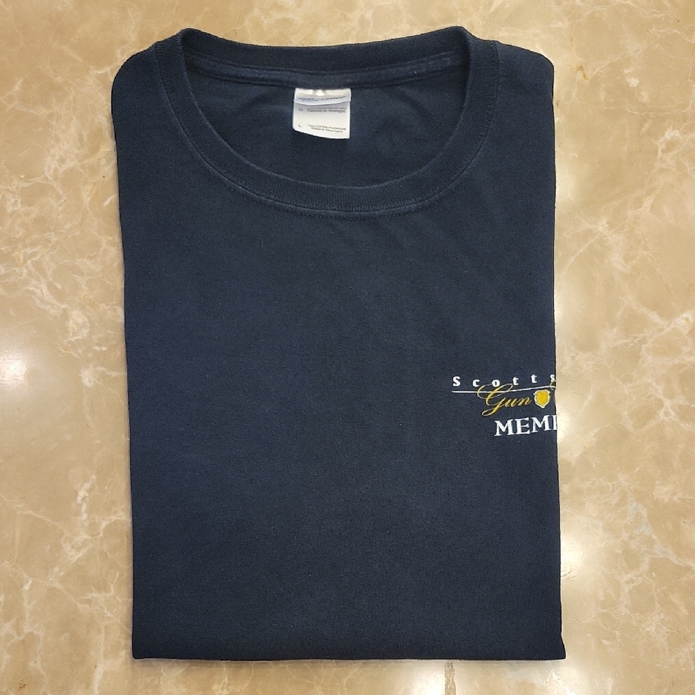 Gildan Black Short Sleeve Tee Classic Crew Neck, L